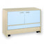 Kast met twee deuren en rolkist