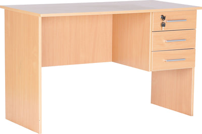 Vigo bureau met 3 laden - beuken