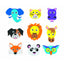 Foam set voor magnetische dieren - 36 stuks