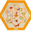 Wand-element Bijenkorf pollen honingraad 58 cm oranje
