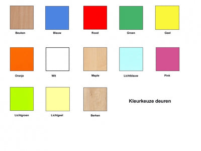 Kast met deur midden
