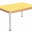 Beukenhouten tafel 120 x 80 cm. verstelbare metalen poten