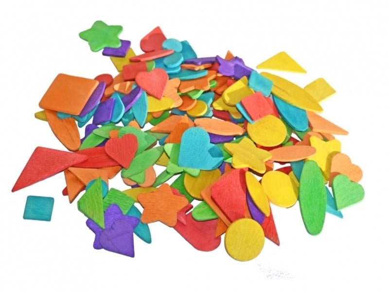 Woodsies knutselhoutjes kleur 1000 st.