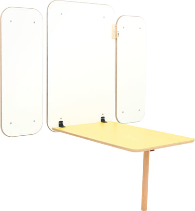 Klaptafel Flexi - geel 46-64cm