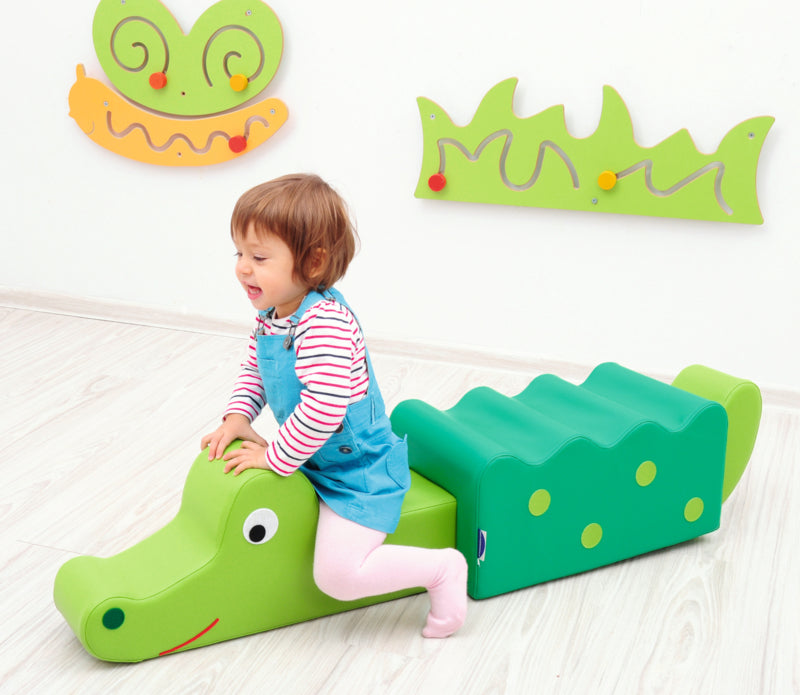 Foam set 125x28x26cm Krokodil 3dlg