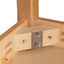 beukenhouten Trapeziumtafel 120x60cm. 46-76cm