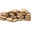 Houten schijfjes 10 x 5 cm. - set van 30
