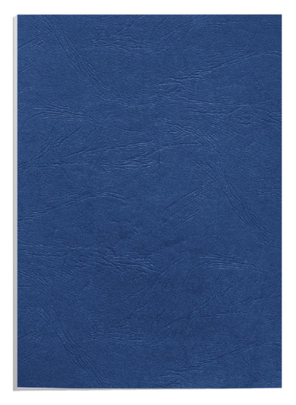 Voorblad Fellowes A4 lederlook royal blauw 100stuks