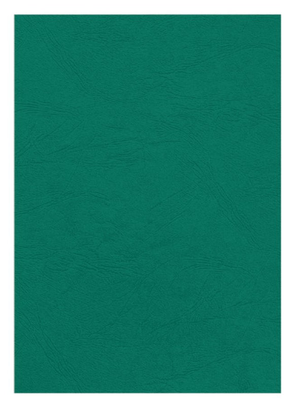 Voorblad Fellowes A4 lederlook donkergroen 100stuks