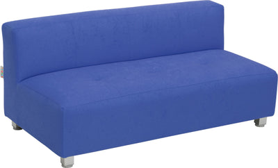 Flexi brede bank, zithoogte 25 cm, blauw