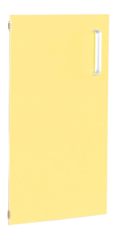 Deur voor smalle kast Flexi en kast M met scheidingswand links - - geel