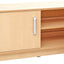 Flexi-kasten S met legbord, breed - met plint, berken deuren met slot