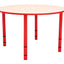 Ronde Quint-tafel 90 cm 40-58cm hoogte verstelbaar rood