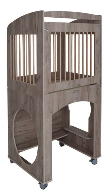 Box wielen spijlen kantelhek - Grey Craft Oak