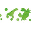 Foam verfrollers 5 stuks groen - Zeedieren