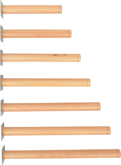Set van 4 Poten voor Flexi tafelbladen - hoogte: 64 cm