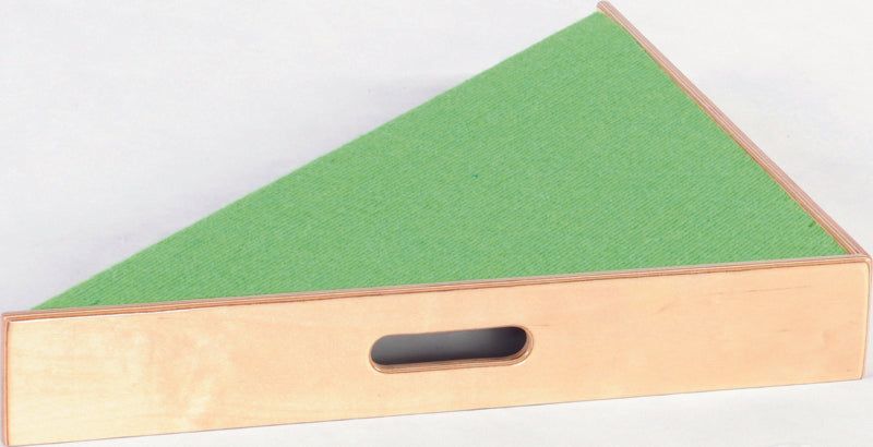 Driehoek platform, hoogte 10 cm, lichtgroen