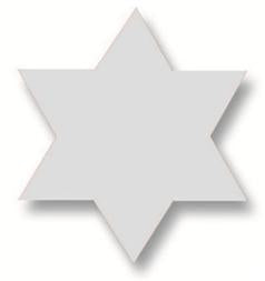 Plakfiguur 200 stuks zilver- Ster