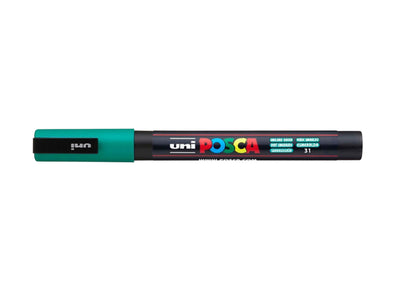 Verfstift Posca fijne punt 0.9 - 1.3 mm. emeraldgroen