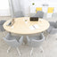 Ovale tafel 100 x 180 cm esdoorn