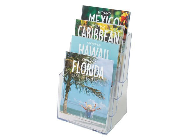 Staples Wand folderrek 4 A5 staand, 165 x 159 x 254 mm