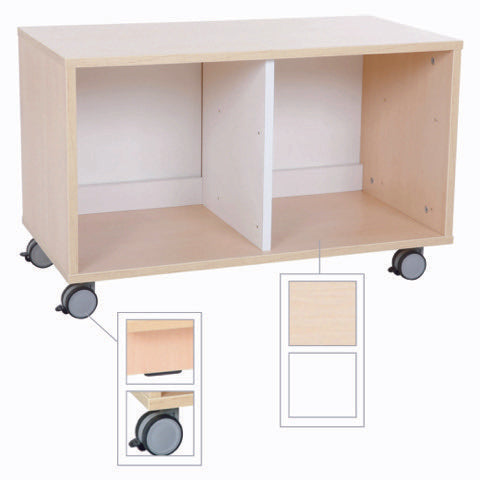 Quadro - S kast voor 4 laden op wielen of plint