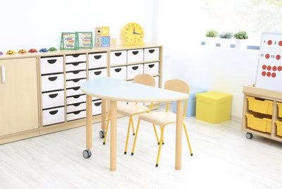 Set van 4 mix poten voor Flexi tafelbladen - hoogte: 64 cm