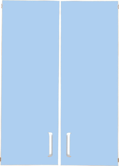 Deuren voor XL-kast, lichtblauw