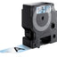 Labeltape Dymo 53710 D1 720920 24mmx7m zwart op transparant