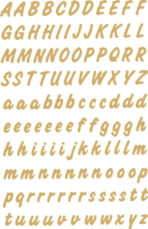 Etiket Herma 4152 8mm letters A-Z goud op transparant 238st.