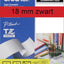 Labeltape Brother P-touch TZE-441 18mm zwart op rood