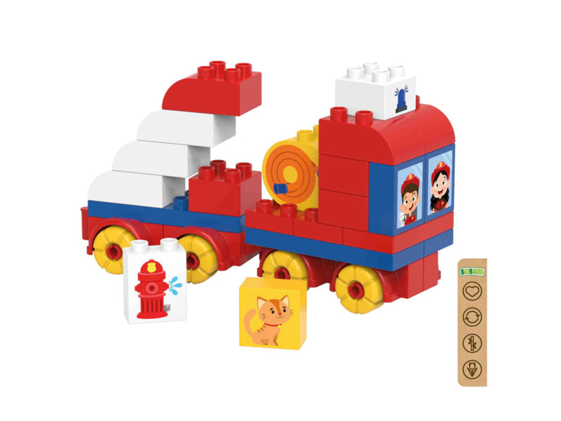 BiOBUDDi Brandweer auto BB-0249