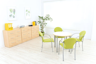 Expo kast met 6 laden - esdoorn