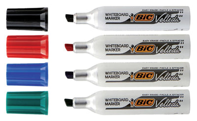 Viltstift Bic 1781 whiteboard schuin ass 3.2-5.5mm set Ã 4st