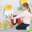 Matrassenset voor manipulatieve wand - grijs 2 stuks