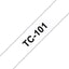 Labeltape Brother P-touch TC-101 12mm zwart op transparant