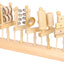 Muziekinstrumenten hout op standaard