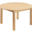 beukenhouten Tafel rond 60 cm. 46-76cm