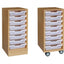 Kast met 8 bakken