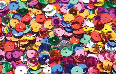 Pailletten mix | Rond 1 cm | Assorti | 100 gram