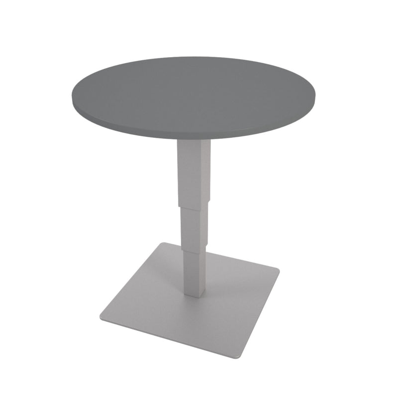 Ronde tafel 70 cm met hoogteverstelling - grijs