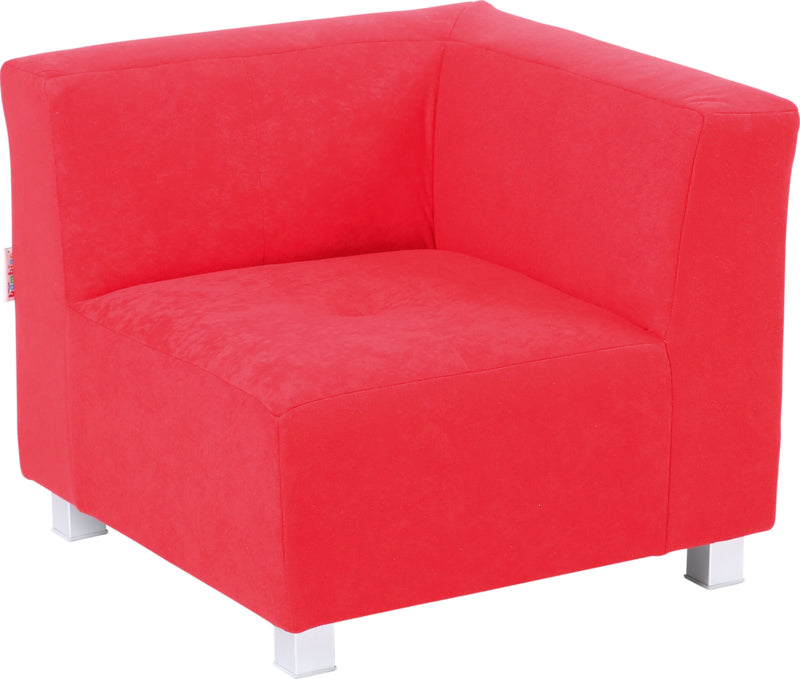 Flexi hoekbank, zithoogte 25 cm, rood