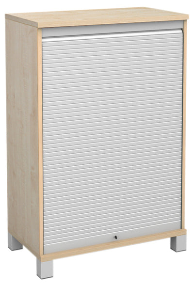 Kvadra rolcontainer met jaloezie deur hoog 121,2 cm.