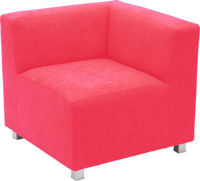 Flexi hoekbank, zithoogte 35 cm, rood