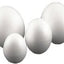 Tempex eieren 20 stuks 80mm - Wit