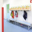 Flexi garderobe bank 4, hoog 35 cm - lichtblauw