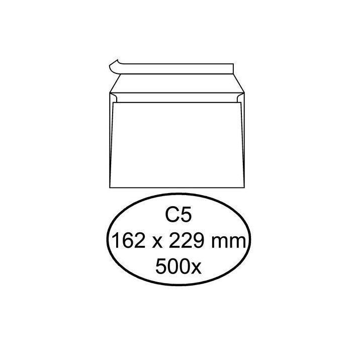 Enveloppen 162 x 229 mm.