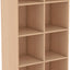 Hoge kast met 3 planken en scheidingswand
