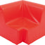 Hoge hoekbank 65,5cm zithoogte 34cm - Rood
