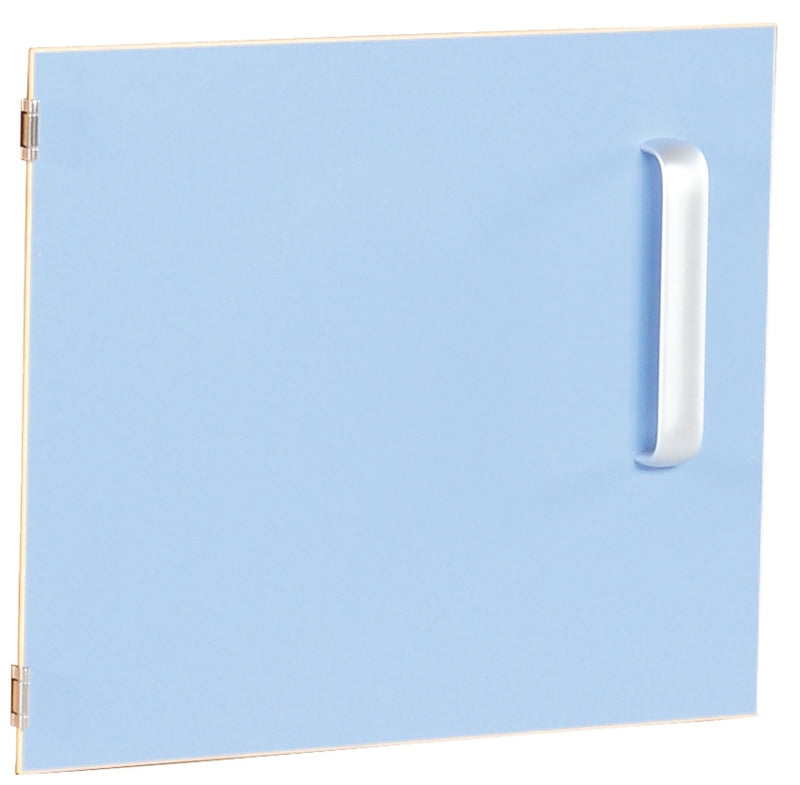 Deur voor kast S met scheidingswand links - licht blauw